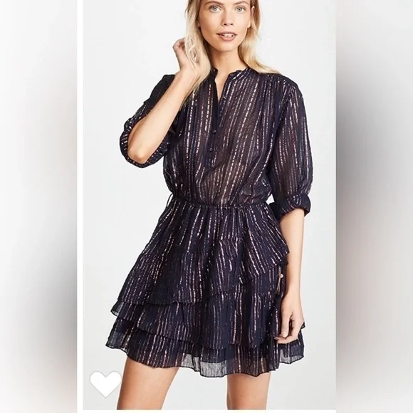 Ulla Johnson Della Dress Midnight 6 - Picture 2 of 13